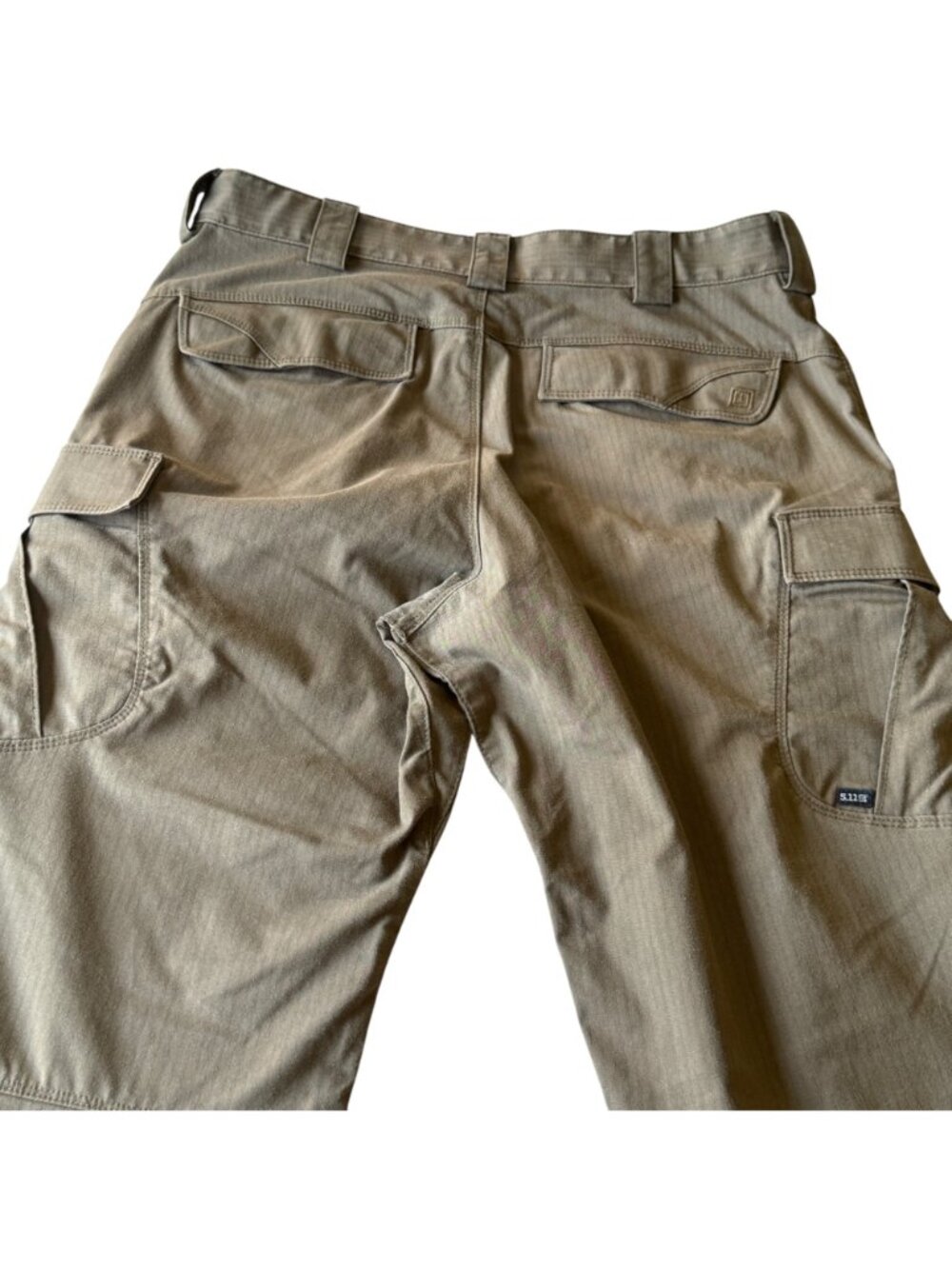 5.11 Tactical Men's Pants 34 x32 Ripstop Cargo Dark Khaki Design Multi-Pocket - Picture 10 of 15